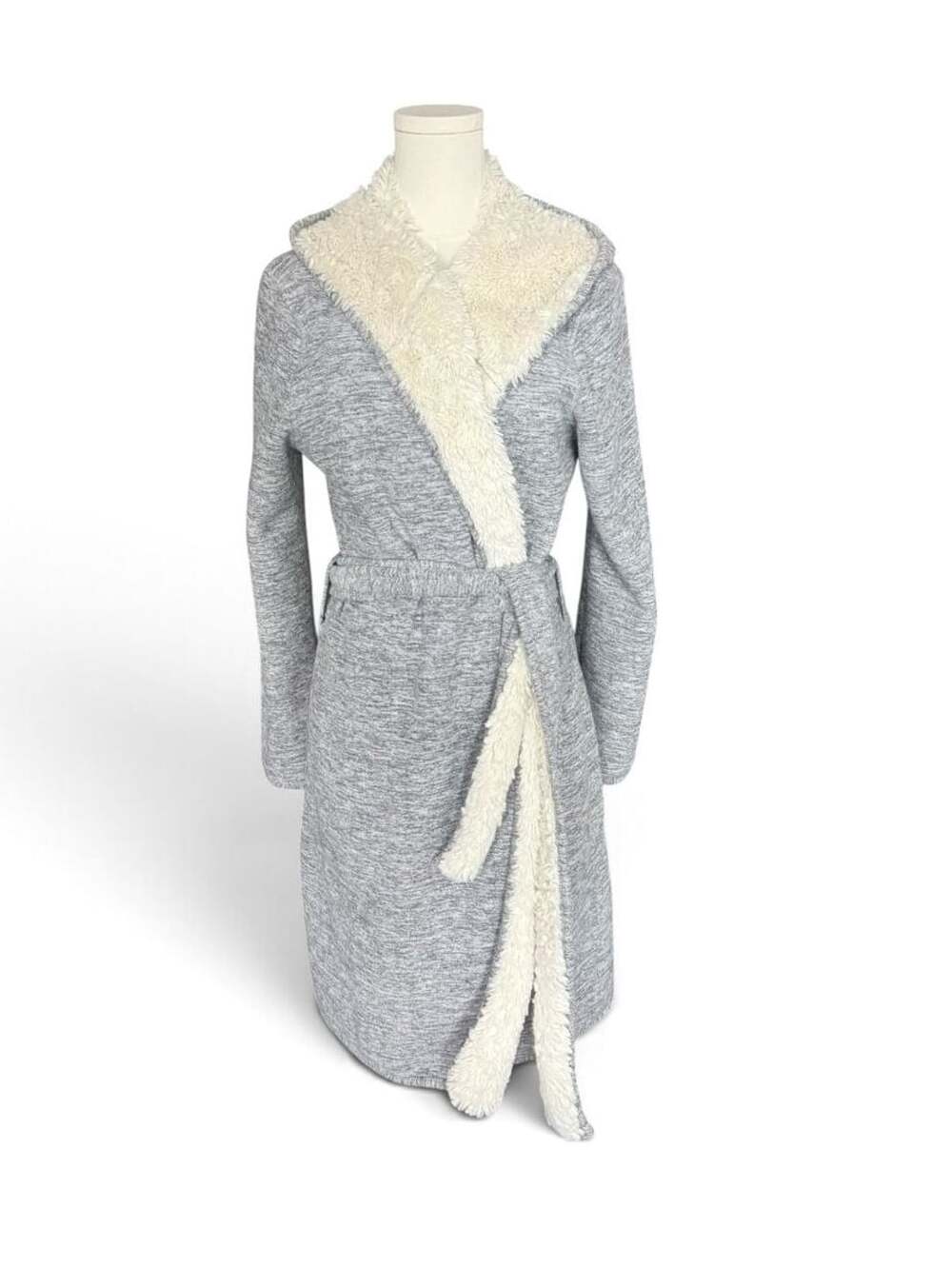 Ugg Portola Reversible Robe Size Xs Grey Heather